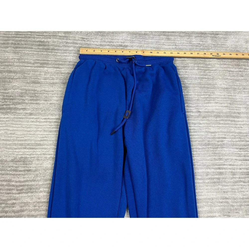 Galaxy by Harvic Jogger Pants Men Medium Royal Blue Fleece Sweatpants Drawstring